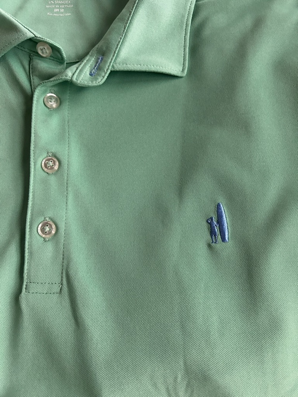 Men’s Green Performance Golf Polo - Picture 3 of 4